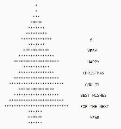 christmas tree keyboard symbol