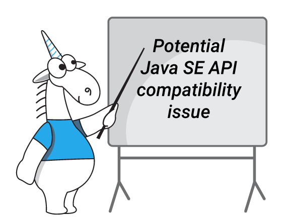 Java SE API comatability issues graphic