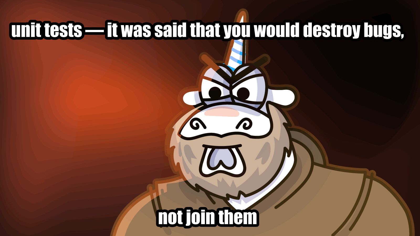 Finding errors in unit tests